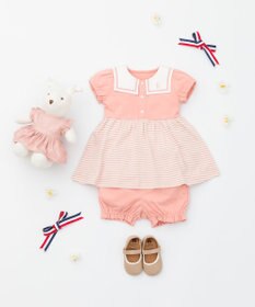 組曲 KIDS 【80-90cm】セーラーボーダー ワンピース