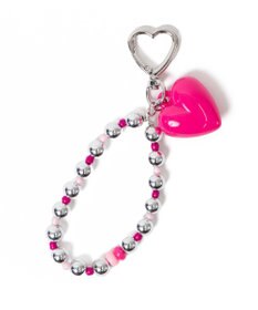 WEGO ハートメタルビーズキーホルダー