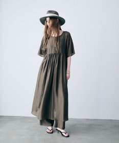 uncrave リヨセルシルクローン ギャザーパンツ