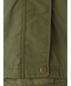 earth music&ecology スタンドフリルミリタリーブルゾン