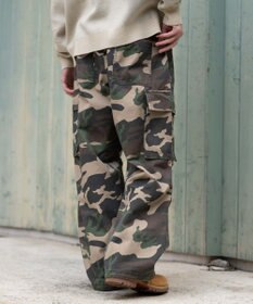 WEGO 【ユニセックス着用ITEM/SMLサイズ展開】イージーワイドカーゴパンツ