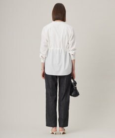 ICB 【洗える】 クリーンブロード バンドカラーシャツ