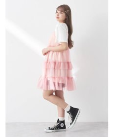 earth music&ecology チュールミニキャミワンピース