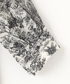 自由区 L 【洗える】ランドスケーププリント ワンピース