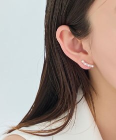 Phoebe 2wayパールブリンクピアス&イヤリング　ローズゴールド