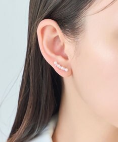 Phoebe 2wayパールブリンクピアス&イヤリング　ローズゴールド