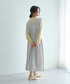 YECCA VECCA 【2点SET】ブラウスセットプリーツMIXジャンスカ