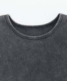 WEGO ヴィンテージウォッシュコンパクトリブT