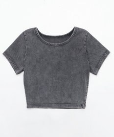 WEGO ヴィンテージウォッシュコンパクトリブT