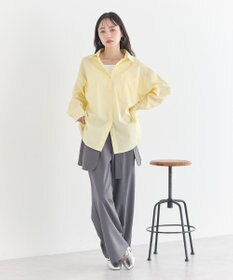 earth music&ecology バックツイストオーバーシャツ