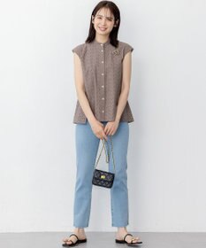 組曲 L エンブロイダリーレースノースリーブ ブラウス