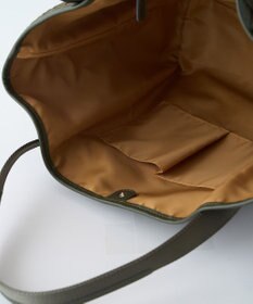 MIYABIYA LAQUOH【撥水加工】篭目柄エンボスボンディングトートL