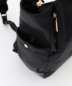 LA BAGAGERIE ツイルナイロン×エナメル リュックサック