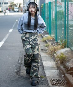 WEGO 【ユニセックス着用ITEM/SMLサイズ展開】イージーワイドカーゴパンツ