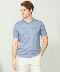 JOSEPH ABBOUD 【吸水速乾】リネンハニカムTシャツ