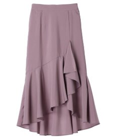 earth music&ecology アシメラッフルヘムスカート