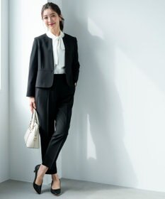 ANY SIS S 【セットアップ対応】セレモニーダブルクロス テーパードパンツ