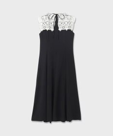 GRACE CONTINENTAL 刺繍カラー付ドレス