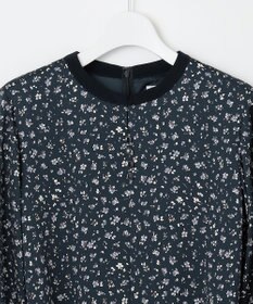 J.PRESS LADIES L 【洗える】スパンウェーブフラワープリント ワンピース