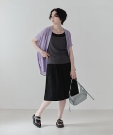 Green Parks フレンチスリーブリブドッキングシャツ