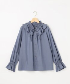 組曲 【先行予約・2WAY】エアリーシャーティングフリル襟 ブラウス