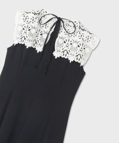 GRACE CONTINENTAL 刺繍カラー付ドレス