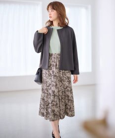 ANY SIS 【洗える】フルブルームフラワープリント スカート