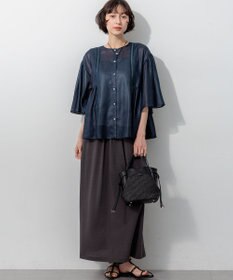 23区 【見上愛さん着用】ペーパーライクコンビ ショルダーバッグ (S)