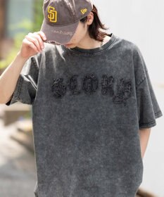 WEGO 【ユニセックス着用ITEM】スノーウォッシュダメージアップリケT（SS）