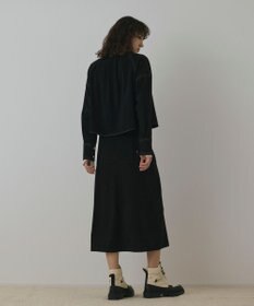 GRACE CONTINENTAL フェイクスウェードブラウス