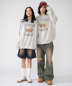 WEGO 【2025年秋冬新作/SMLXLサイズ展開/ユニセックス着用ITEM】アソートグラフィックプルオーバー
