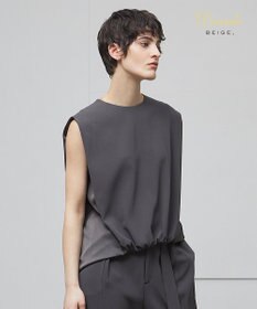 BEIGE， 【洗える】CINDY / ノースリーブブラウス
