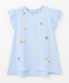 組曲 KIDS 【110-140㎝】フラワーエンブロイダリー チュニック