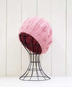 石田製帽 オーガニックコットン アラン編みベレー