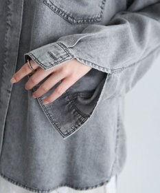 YECCA VECCA 【販売なし】バイオ加工ウ゛ィンテージデニムシャツ