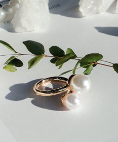 Tiaclasse パール付きスカーフリング