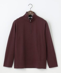 JOSEPH ABBOUD 【保温性/軽量り/ジャパンファブリック】ストライプジャカードジップ  プルオーバー