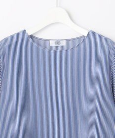 J.PRESS LADIES L 【一枚で着映え】ストライプレース クルーネック カットソー