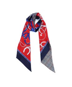 Marca ＜秋の新色！＞【Marcaオリジナル】ベルト＆グレンチェック剣先  シルクツイル 剣先スカーフ