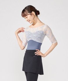 Chacott 【Nela ライン】ハーフスリーブレオタード