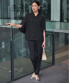 ICB 【WEB限定カラーあり】FluidBackSatin ドロストパンツ