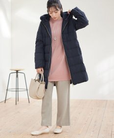 Tiaclasse フード裏エコファーダウンコート