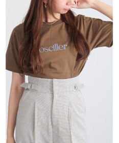 Te chichi フロッキープリントロゴTシャツ