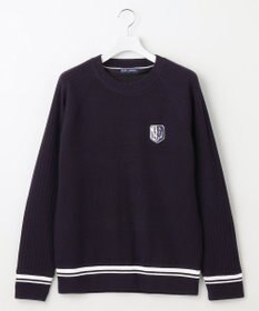 23区GOLF 裏地付きニットで温か【MEN】【蓄熱】ウールブレンド裏付 ニット