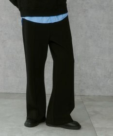 WEGO 【ウエストゴム】スウェットフレアパンツ