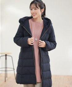 Tiaclasse フード裏エコファーダウンコート