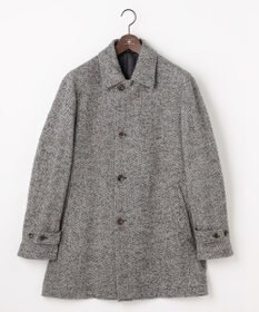 JOSEPH ABBOUD 【尾州産カシミヤブレンド素材/軽量】カシミヤブレンドアルパカヘリンボーン ステンカラーコート
