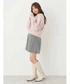 earth music&ecology ラメスラブニットカーディガン