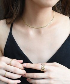 blancotokyo 【金アレ対応アクセ】平スネークネックレス ECHELLE