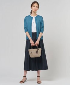 J.PRESS LADIES L Vis/Peスパーク クルーネック カーディガン